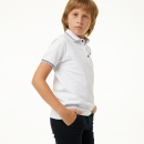 Рубашка школьная поло для мальчика с коротким рукавом - Skazka