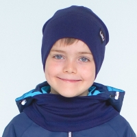 Хлопковая шапка и снуд для мальчика ЭЛУ - Skazka
