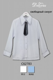 Блузка школьная для девочки с галстуком - Skazka
