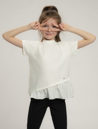 Блузка для девочки с коротким рукавом - Skazka