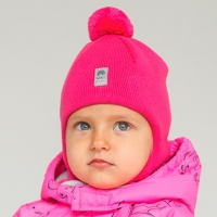 Шлем для девочки демисезонный Вит розовый - Skazka