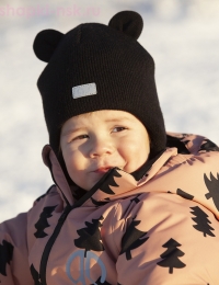 Зимняя шапка с ушками для мальчика для девочки Mika - Skazka