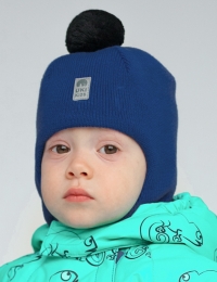 Шлем для малчика демисезонный Вит темно-синий - Skazka